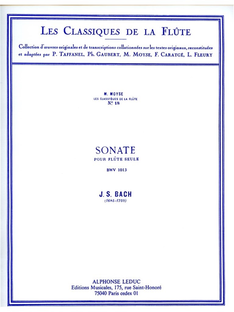 Sonata BWV1013 in a minor