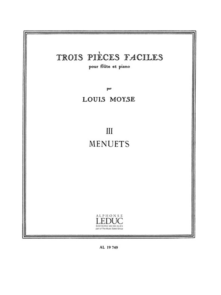 3 Pieces No.3: Menuets