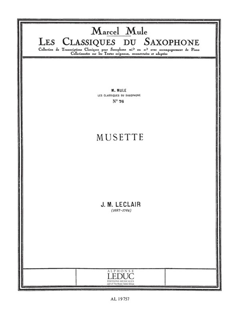 Jean-Marie Leclair: Musette