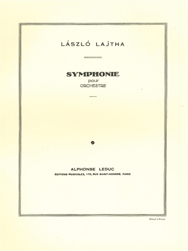 Symphonie -Ou Symphonie N01