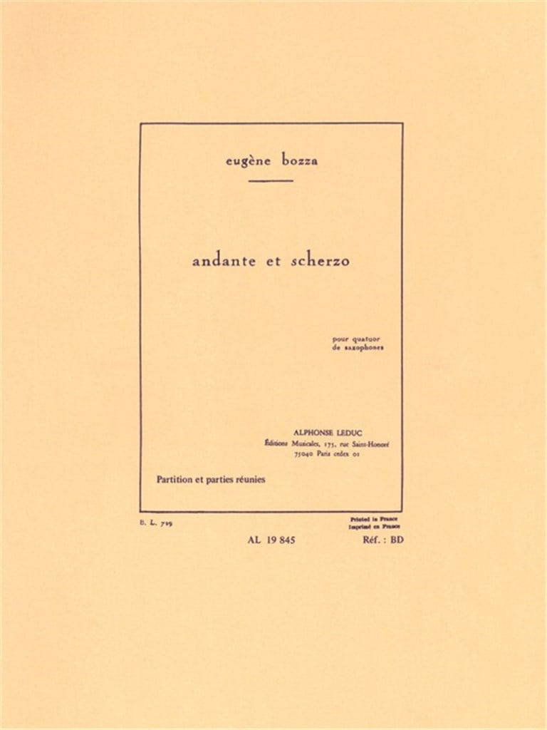 Andante et Scherzo