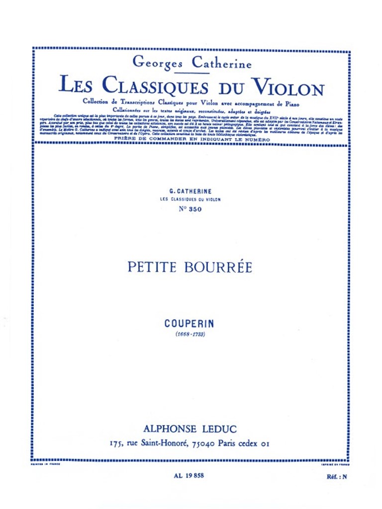 François Couperin: Petite Bourree