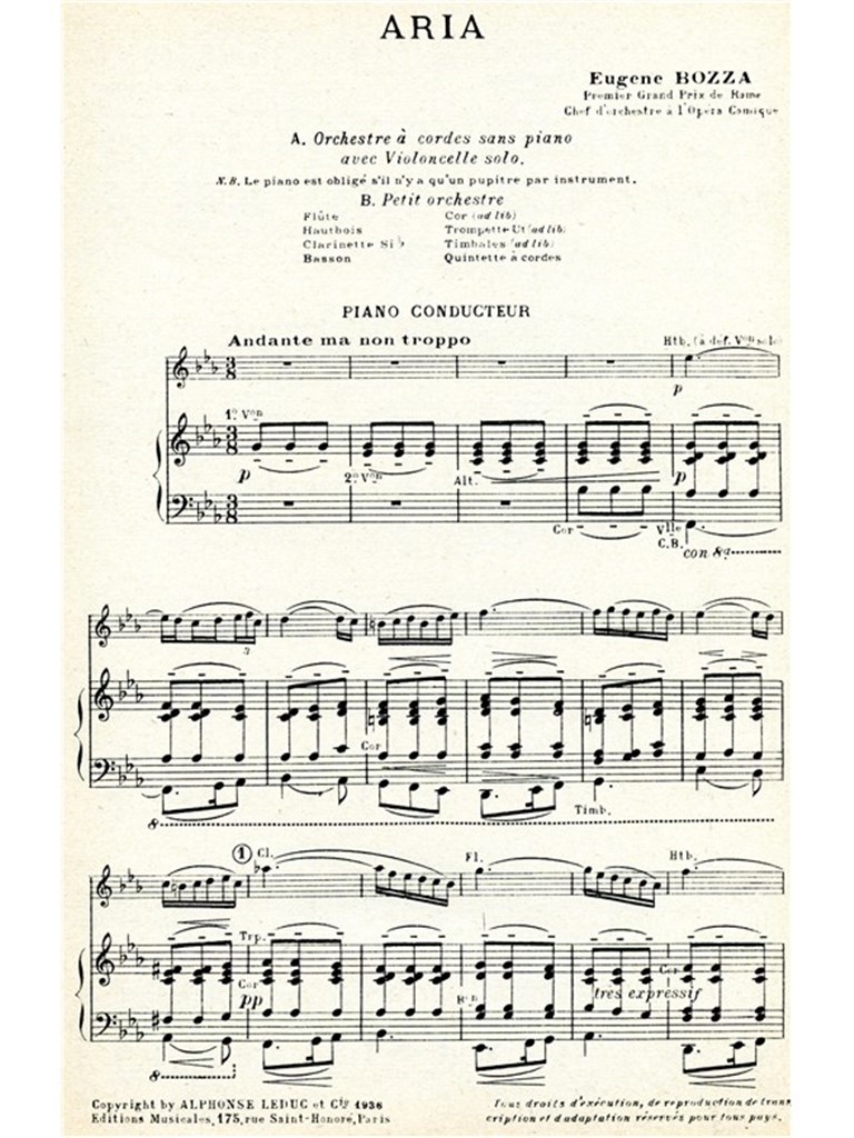 Eugene Bozza: Aria