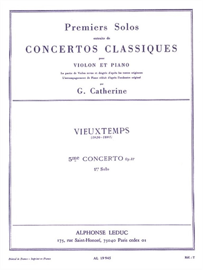 Premiers Solos Extraits de Concertos Classiques