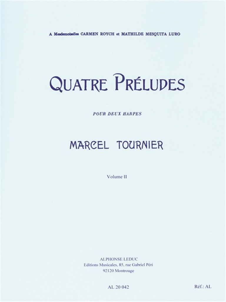 Four Preludes, for Two Harps (Volume 2)