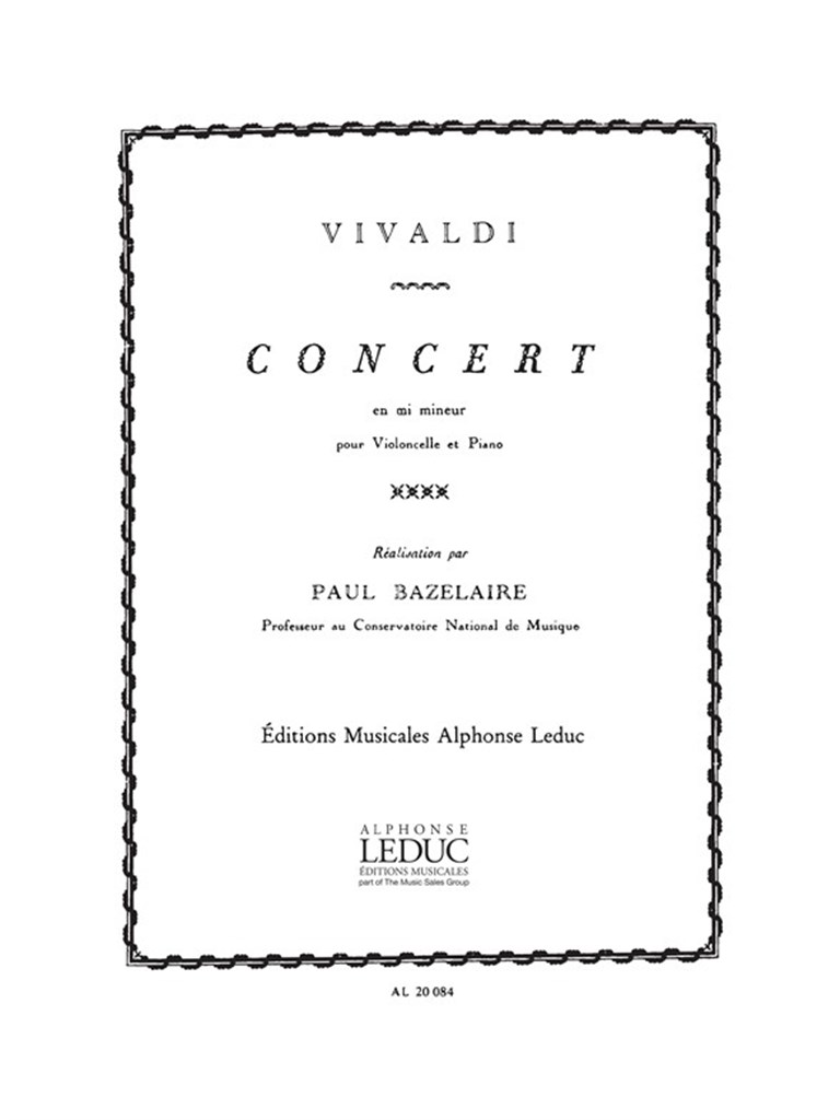 Concert En Mi Mineur