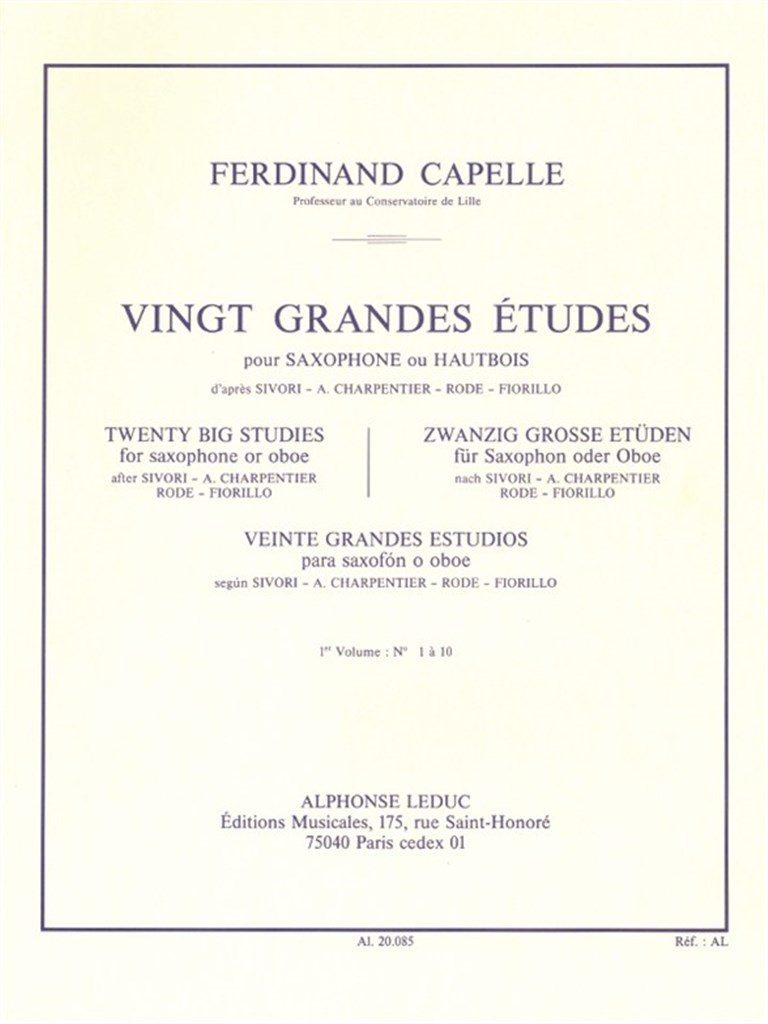 20 Grandes Etudes Vol.1