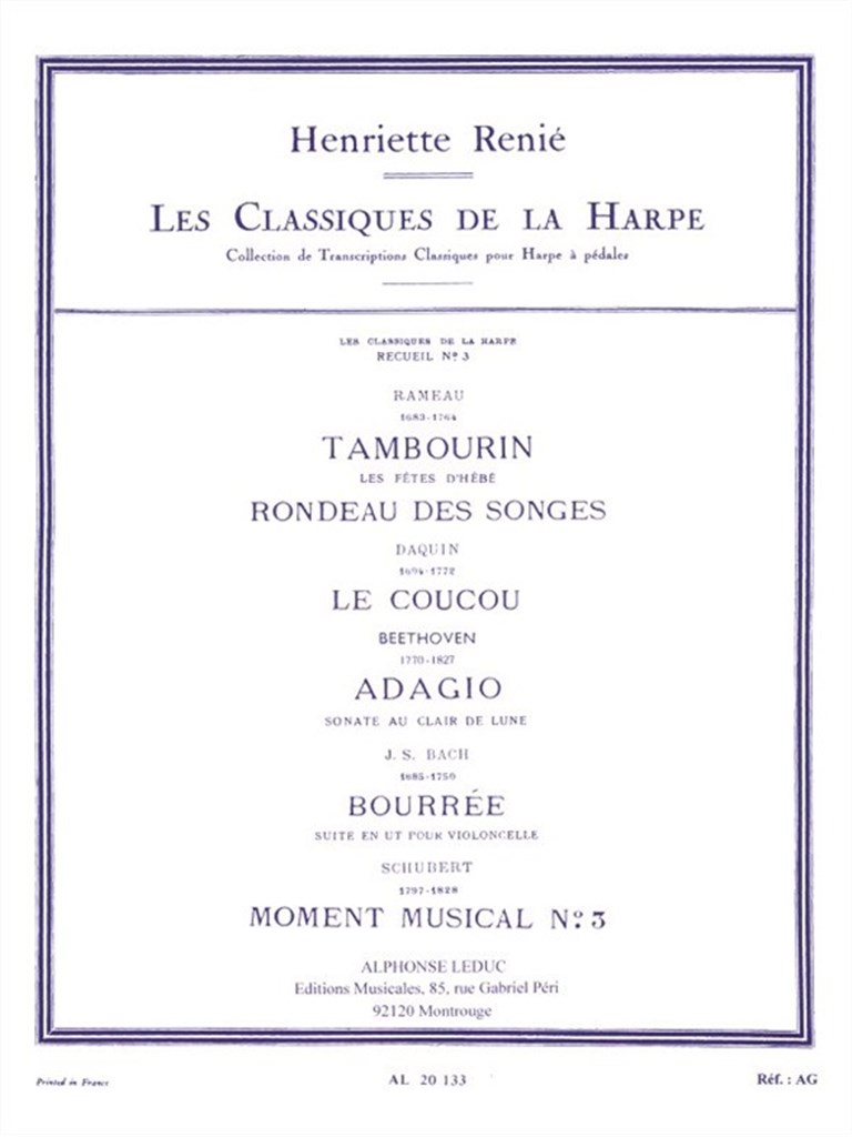 Les Classiques de la Harpe Vol.3