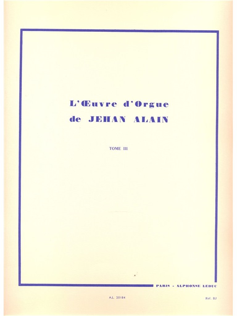 Oeuvre D'Orgue 3