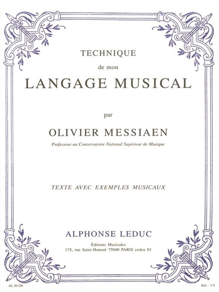 Technique de mon Langage Musical
