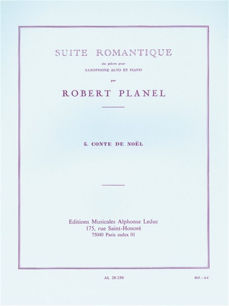 Suite romantique No.5 - Berceuse du petit Sapin