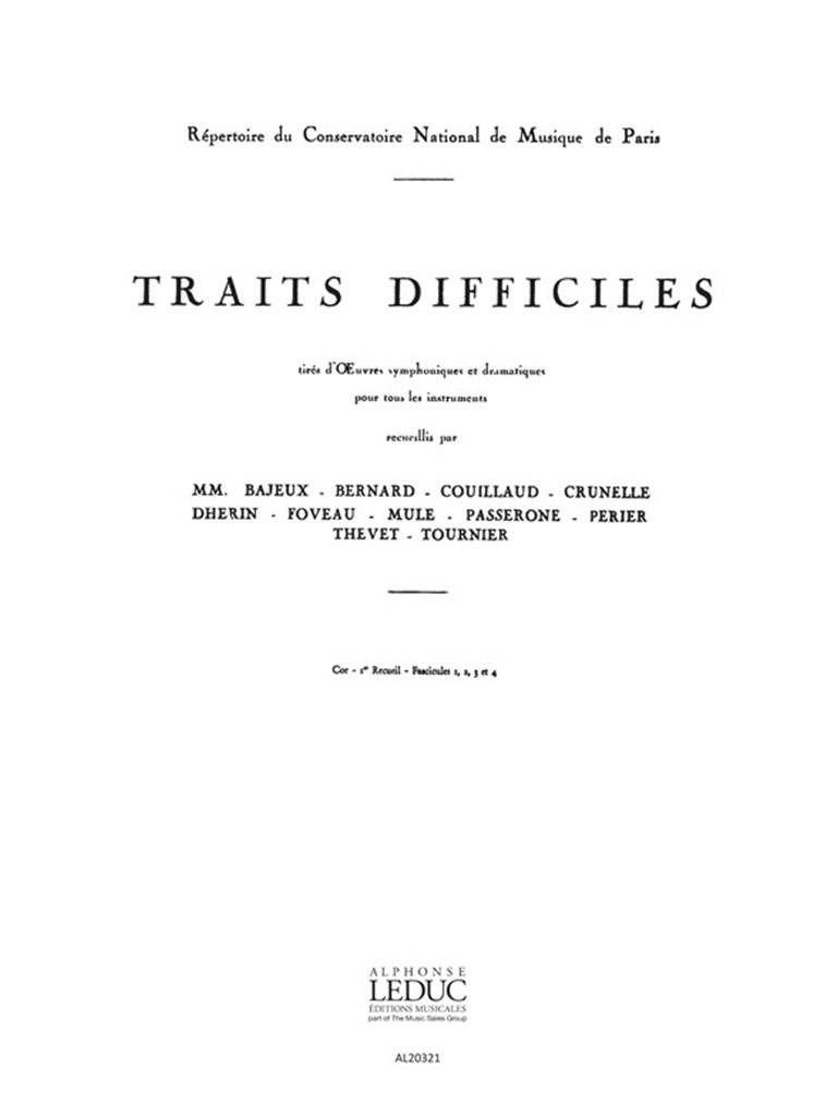 Traits difficiles Vol.1
