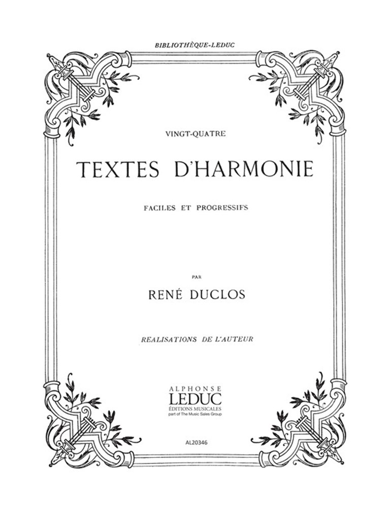 24 Textes D'harmonie Faciles Et Progressifs