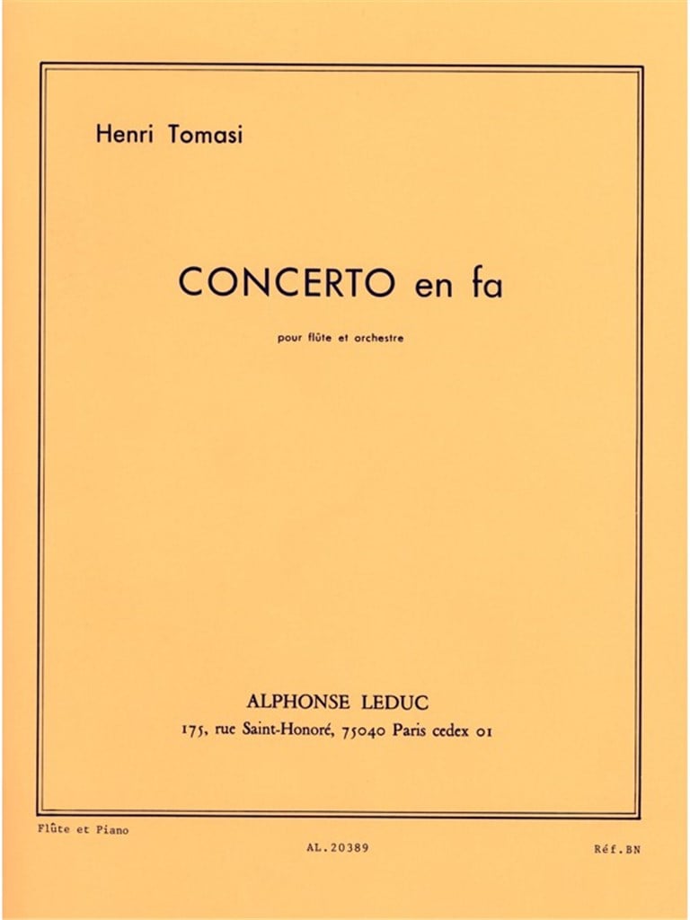 Henri Tomasi: Concerto in F major