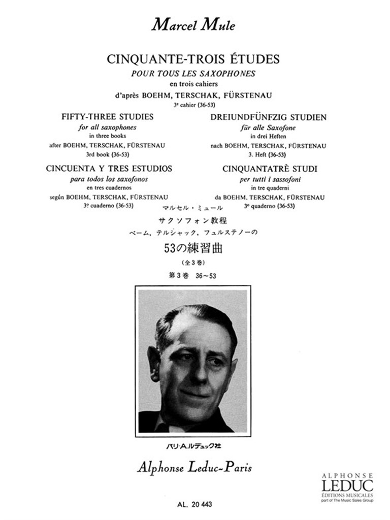 53 Etudes 3, d'après Boehm, Terschak et Fürstenau
