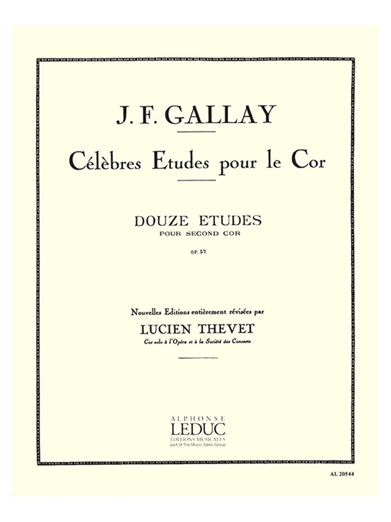 12 Etudes pour 2ème Cor Op.57