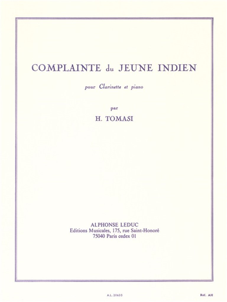 Complainte Du Jeune Indien