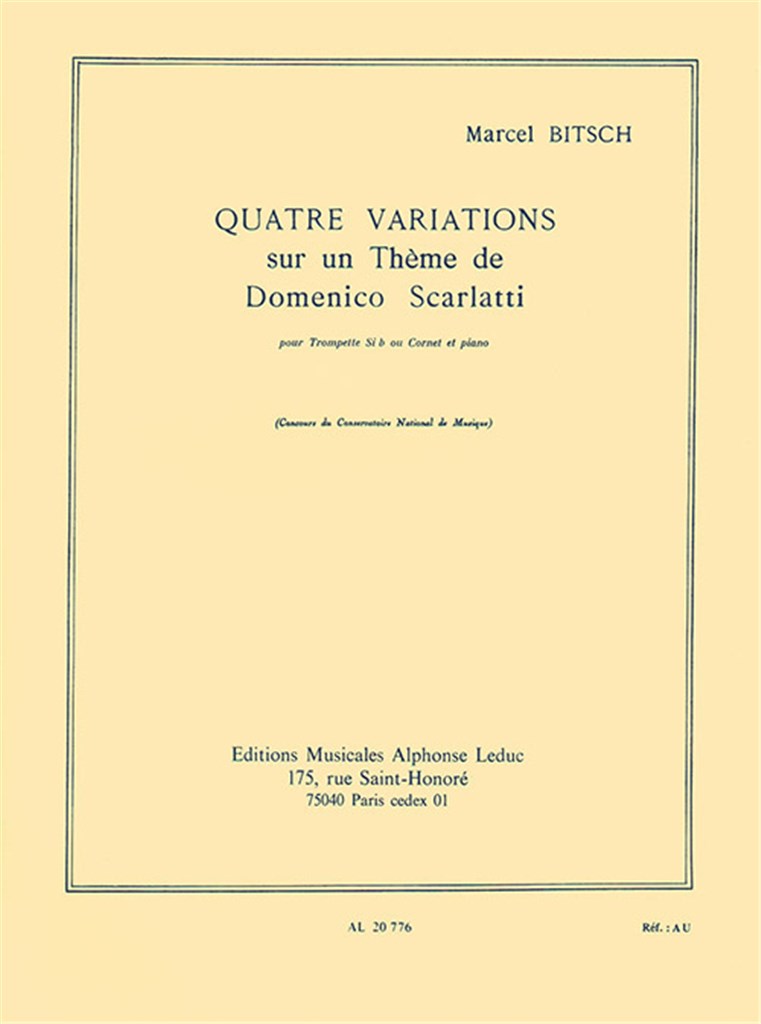 4 Variations Sur Un Theme De D Scarlatti