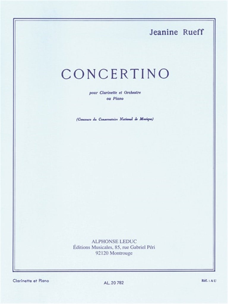 Concertino For Clarinet