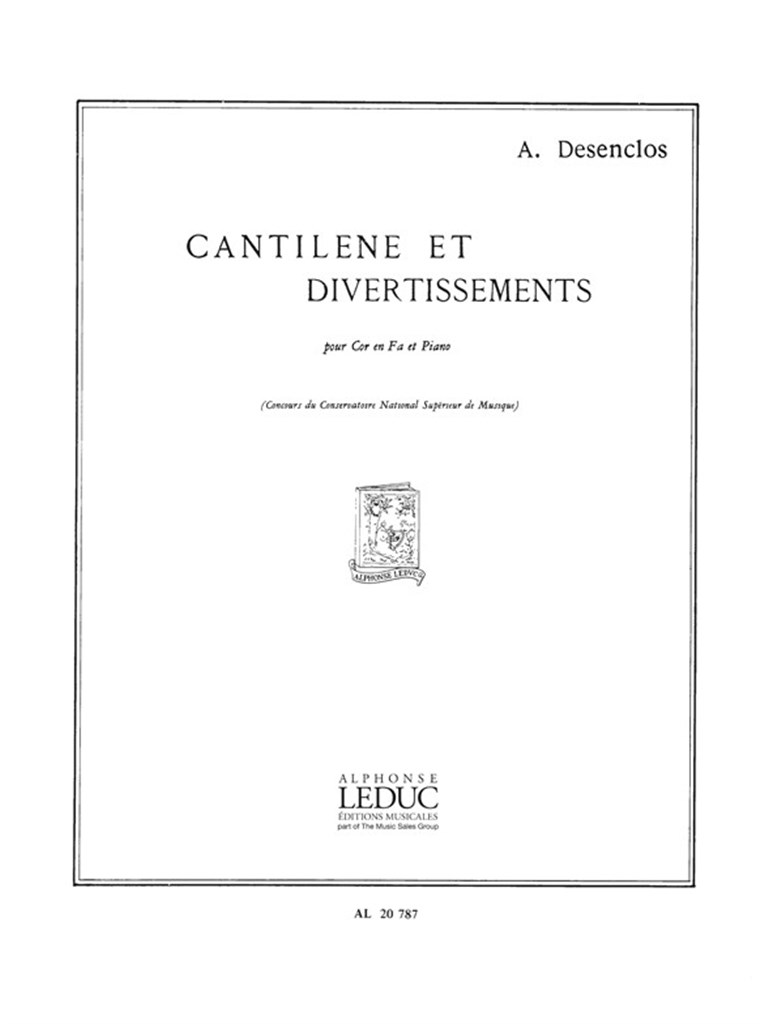 Cantilene Et Divertissement