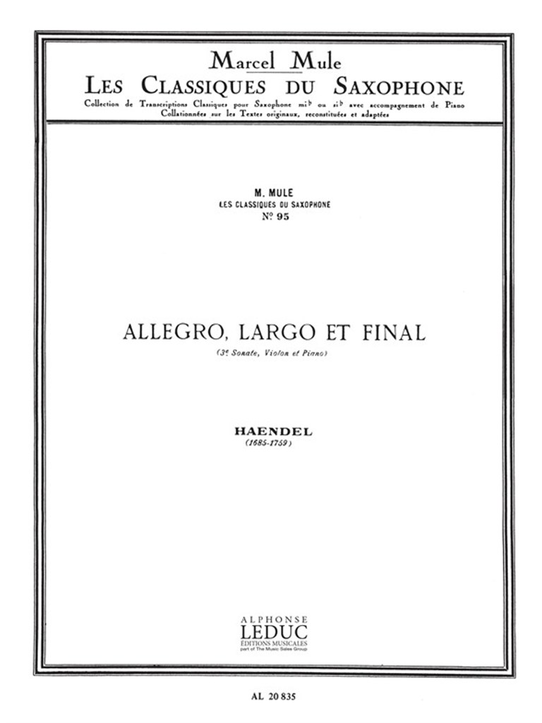 Allegro, Largo et Finale Op.1 No.12