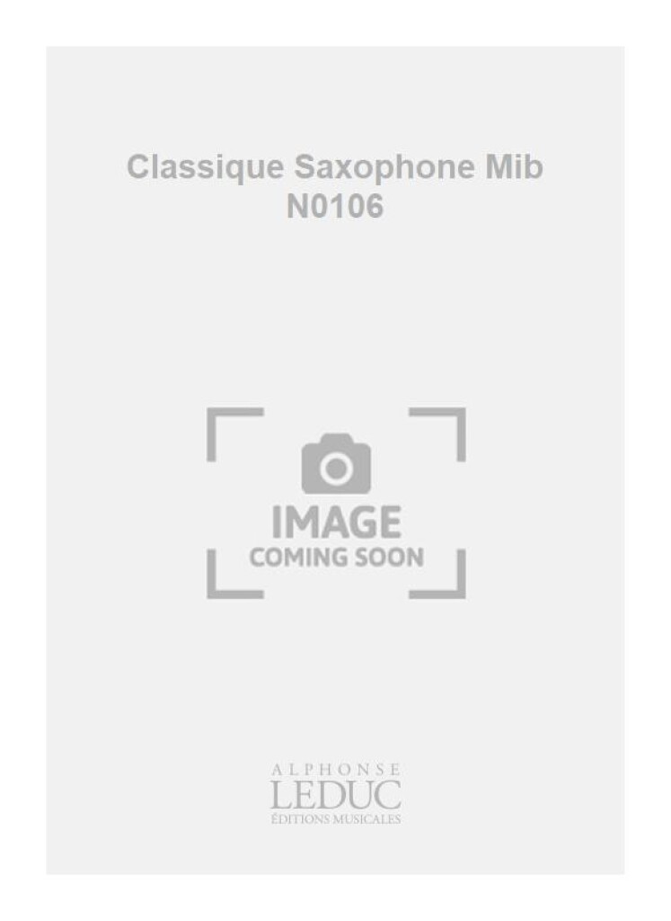 Classique Saxophone Mib N0106