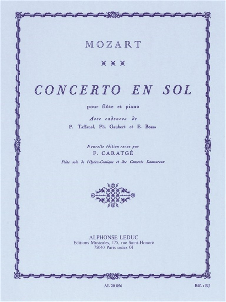 Concerto in G for Flute and Piano