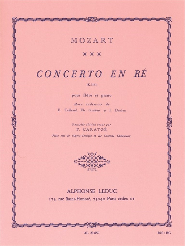 Concerto in D for Flute and Piano