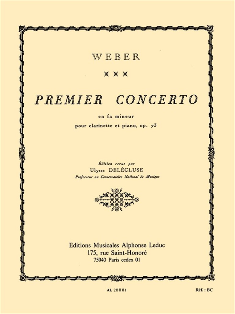 Concerto En Fa Mineur Op73 N01