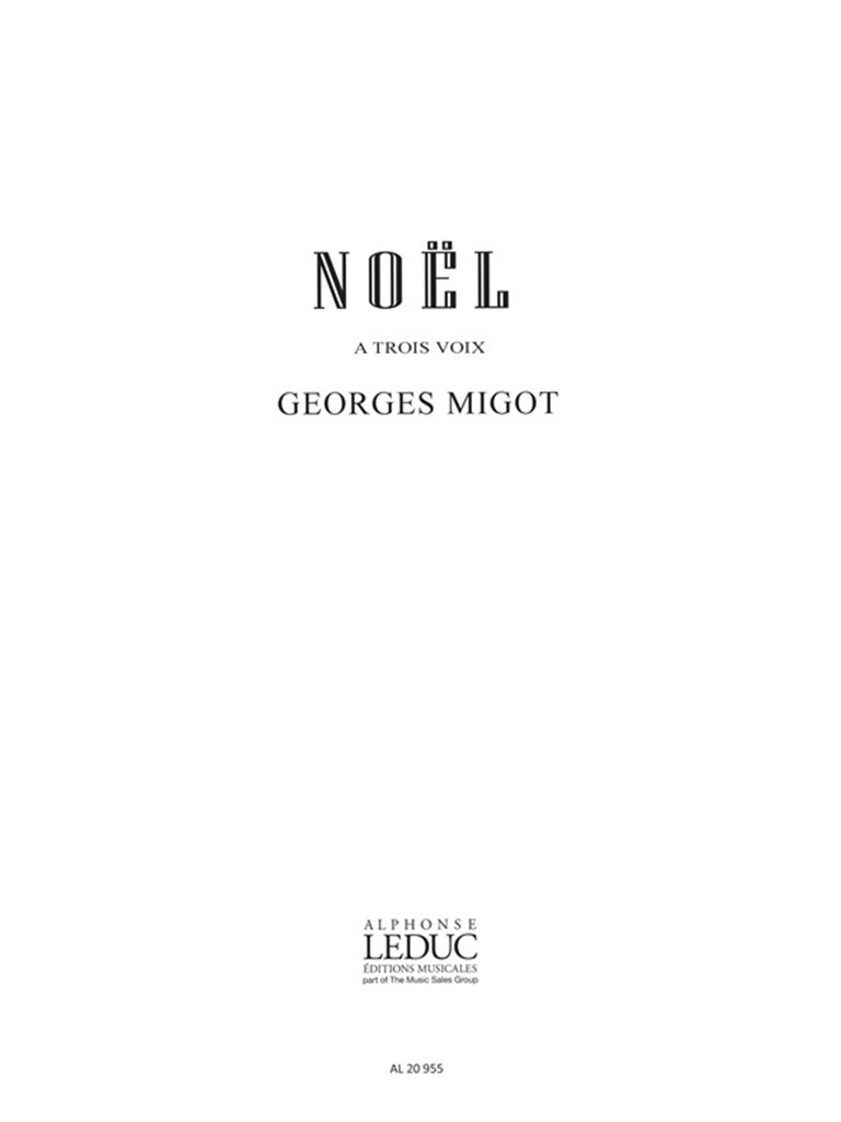 Noel A 3 Voix