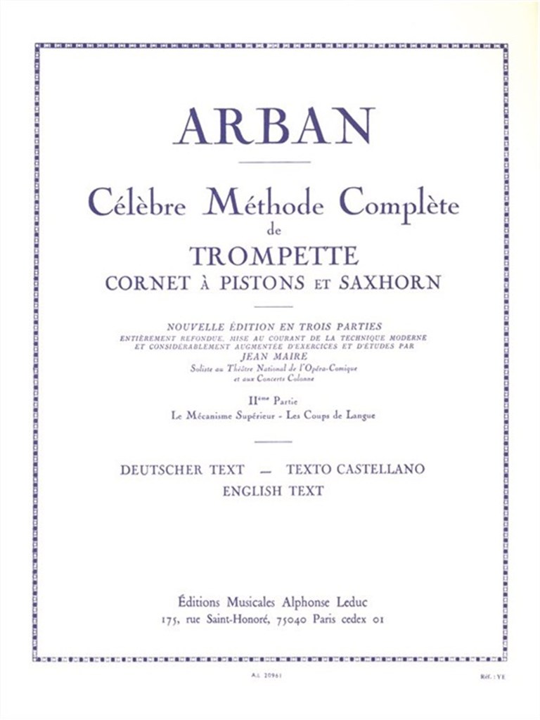 Célèbre Méthode Complète de Trompette - Volume 2
