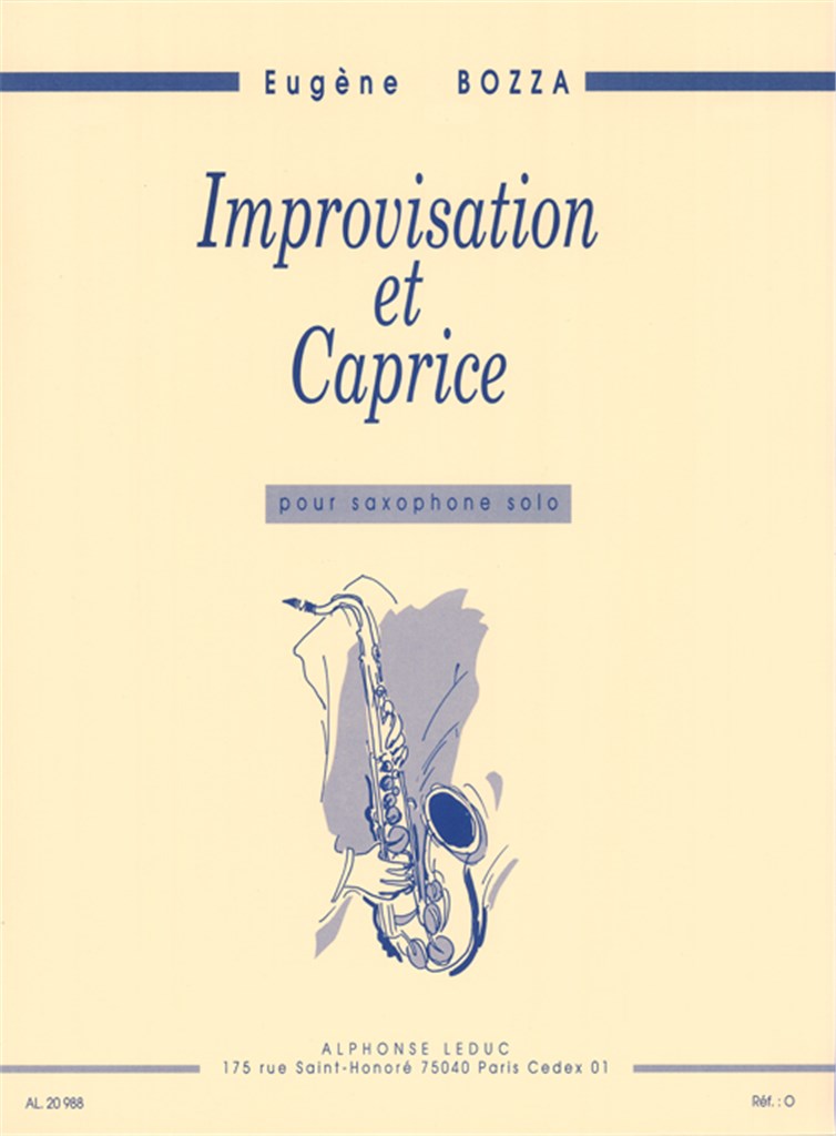 Improvisation And Caprice Solo Sax