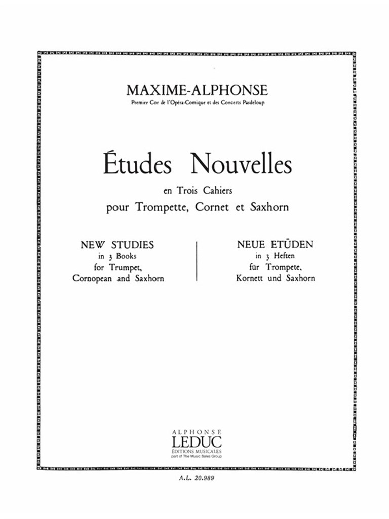 Maxime-Alphonse: Etudes nouvelles Vol.3
