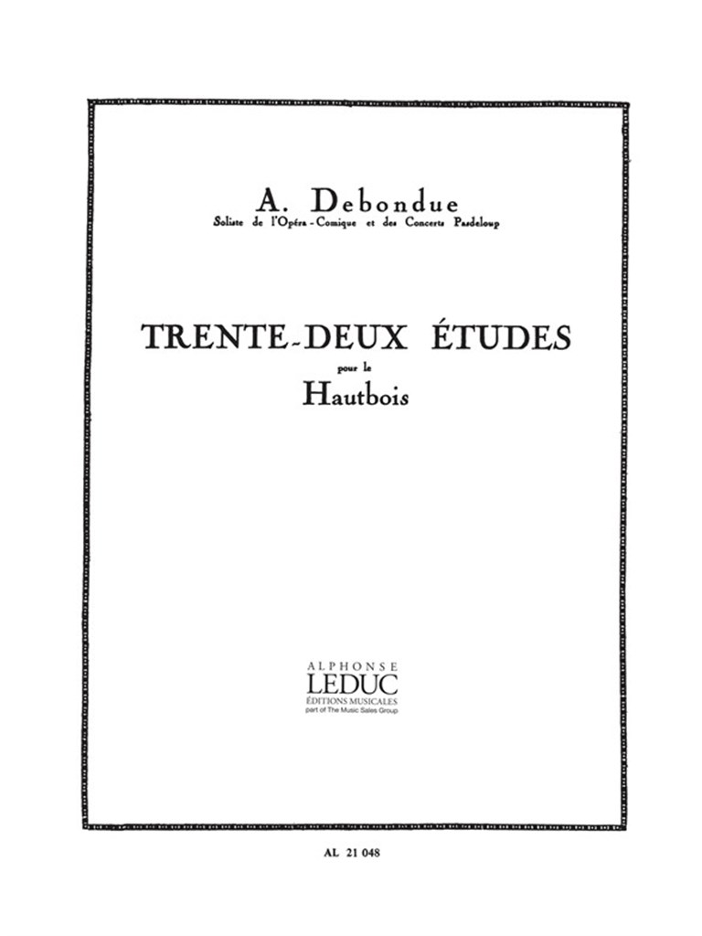 Trente-Deux Etudes Pour Le Hautbois