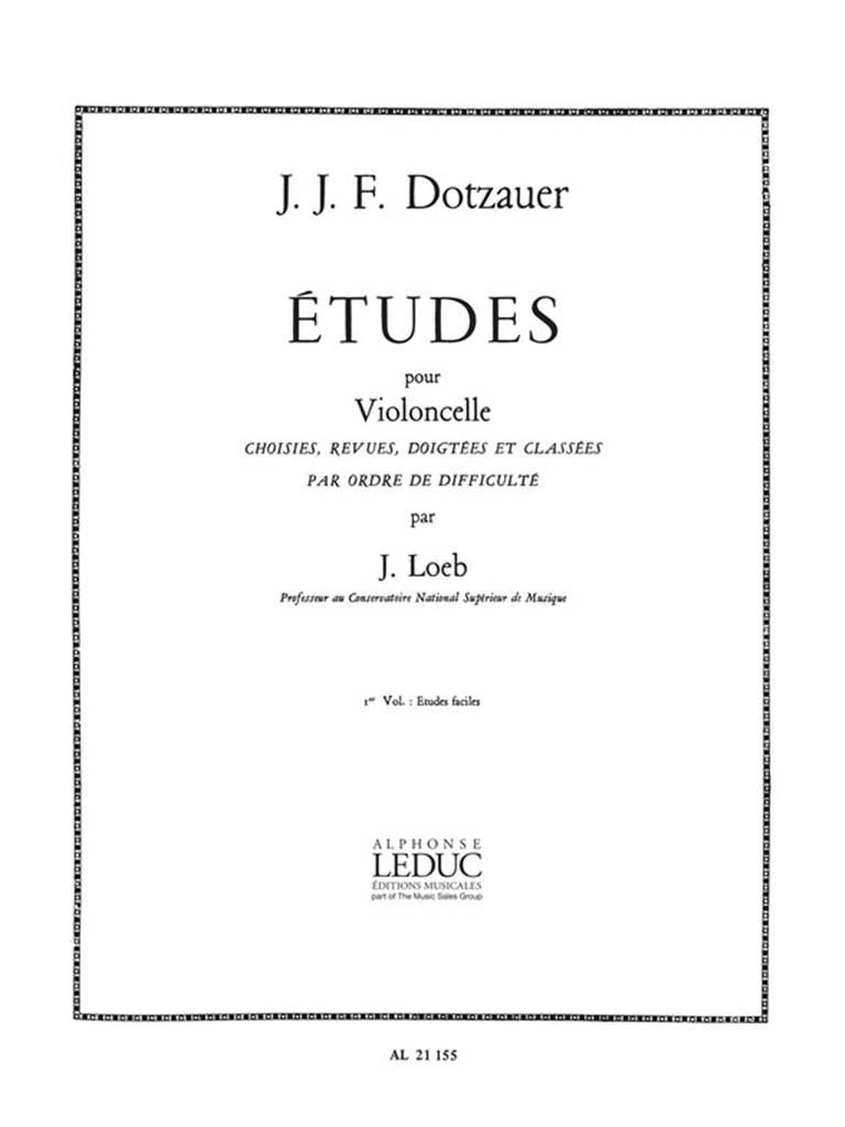 Etudes Vol. 1 Violoncelle