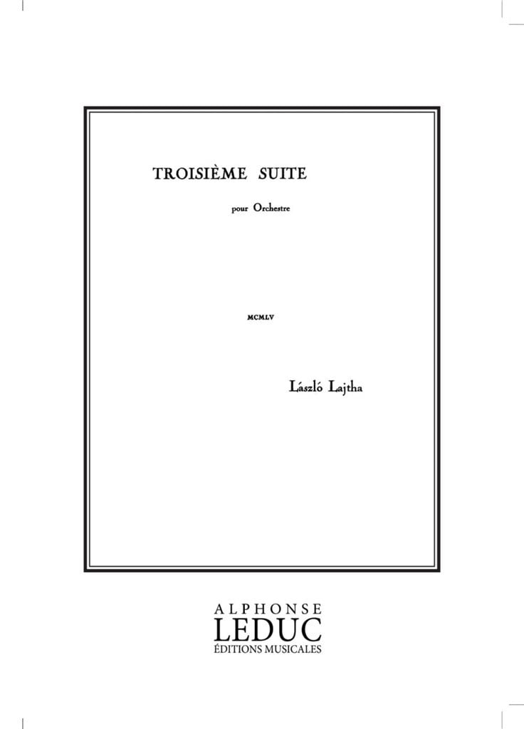 Suite D'Orchestre N03