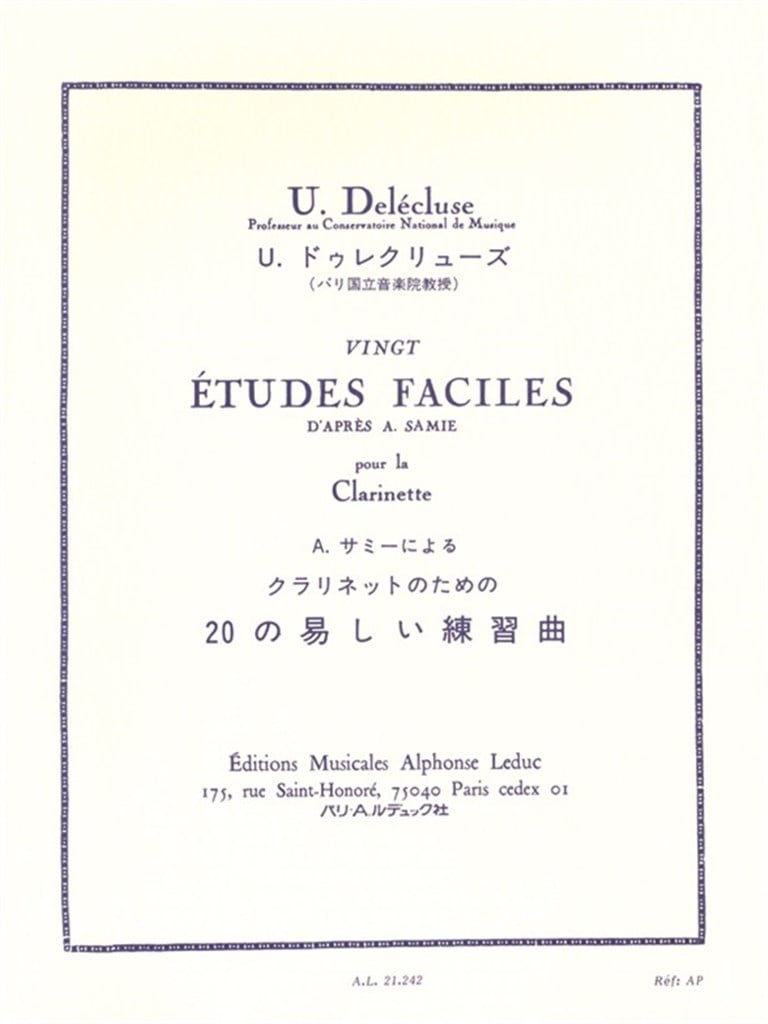 20 Etudes Faciles - D'Apres A. Samie