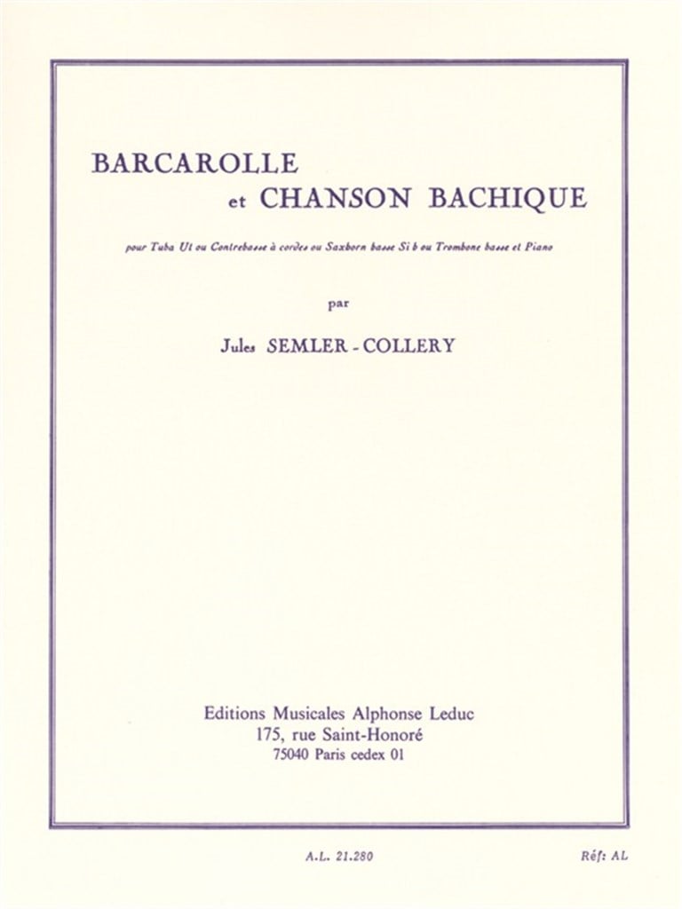 Barcarolle and Bacchanalian Song