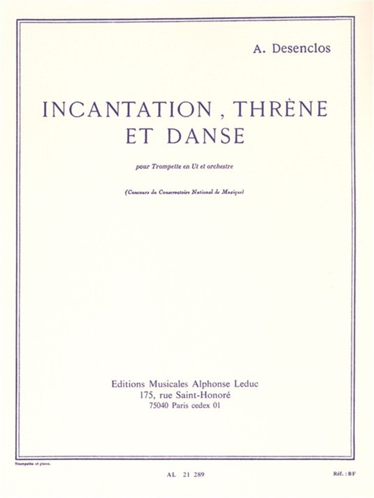 Incantation Threne Et Danse
