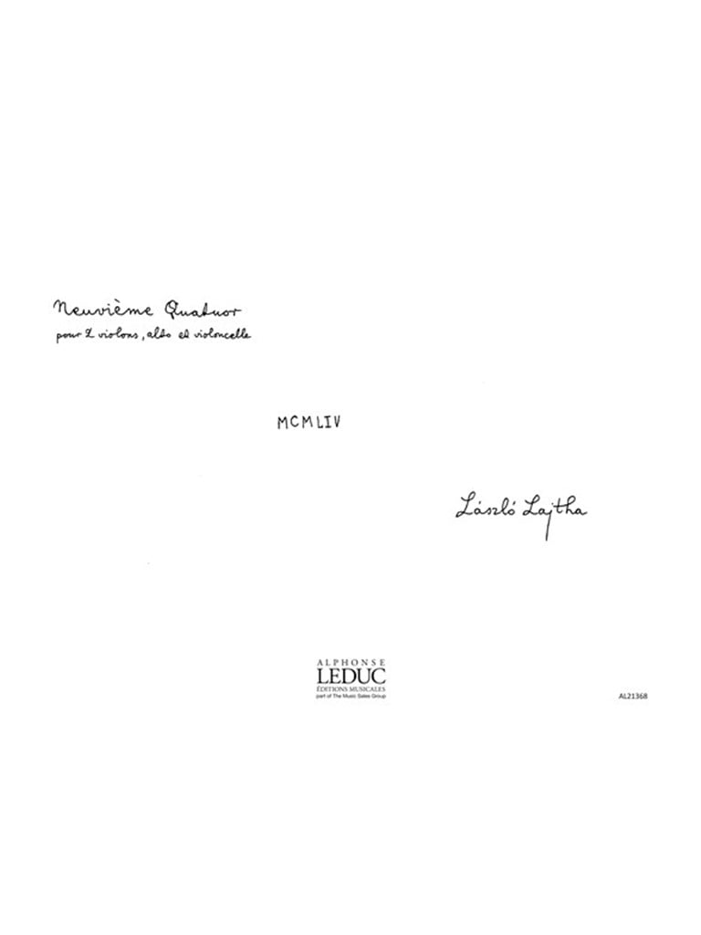 Quatuor A Strings N09 Op57