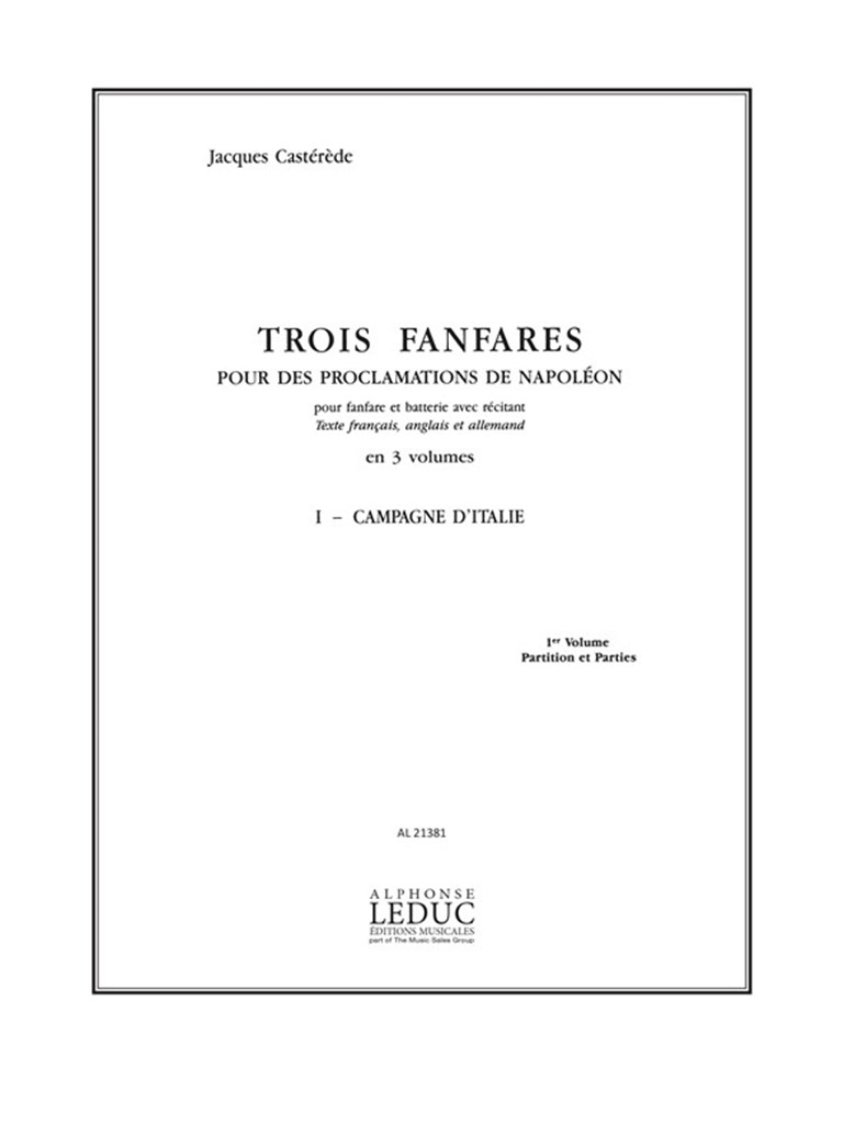 3 Fanfares pour des Proclamations de Napoleon v 1
