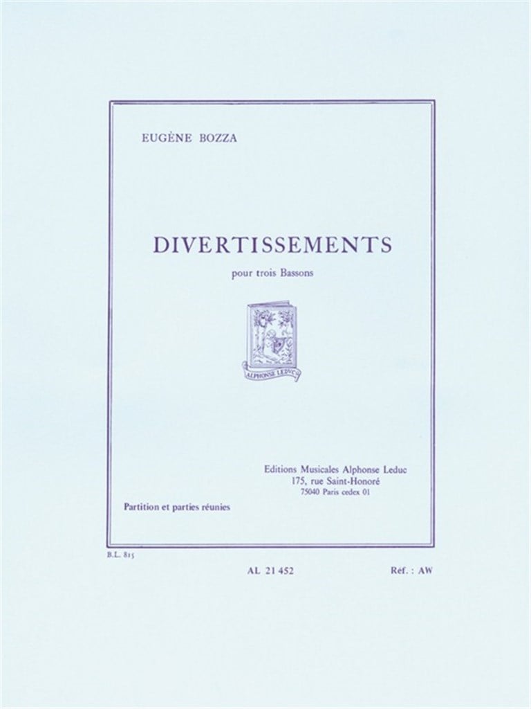 Eugene Bozza: Divertissements