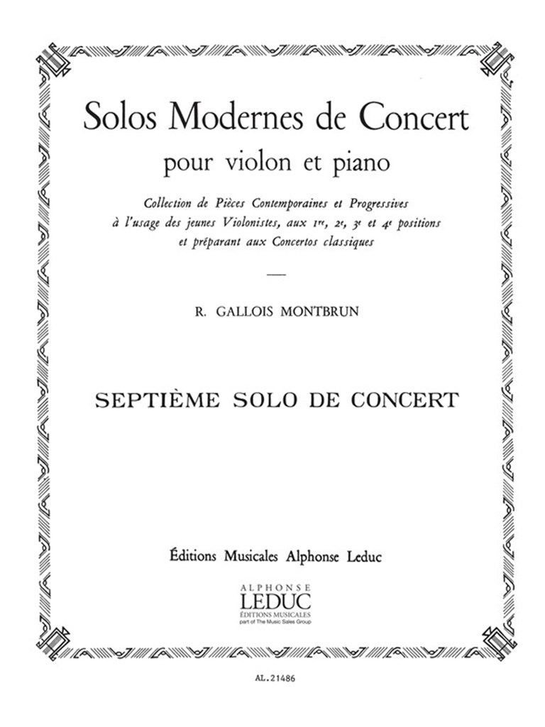 Solo De Concert N07