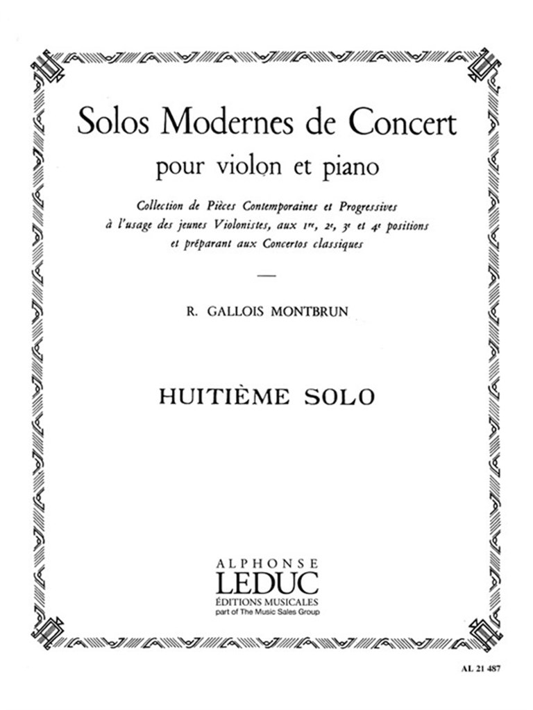 Solo De Concert N08