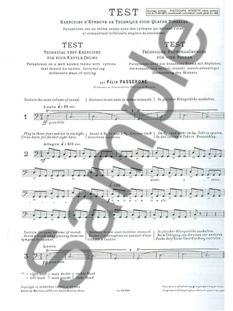 Felix Passerone: Test