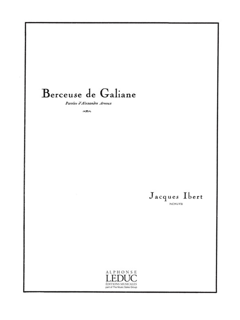 Berceuse De Galiane