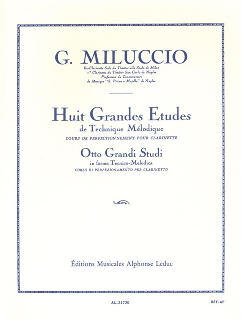 8 Grandes Etudes de Technique melodique