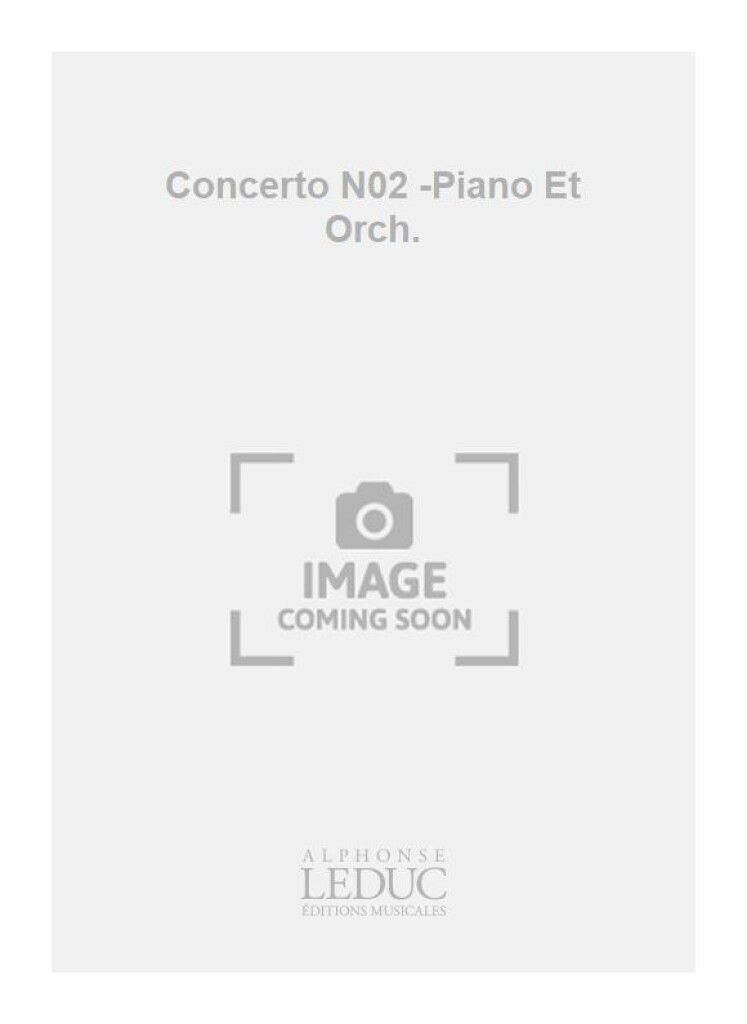 Concerto N02 -Piano Et Orch.