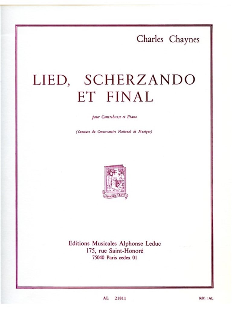 Lied Scherzando Et Final