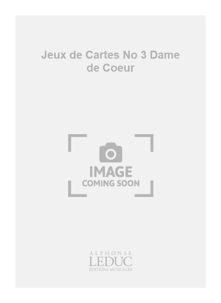 Jeux de Cartes No 3 Dame de Coeur